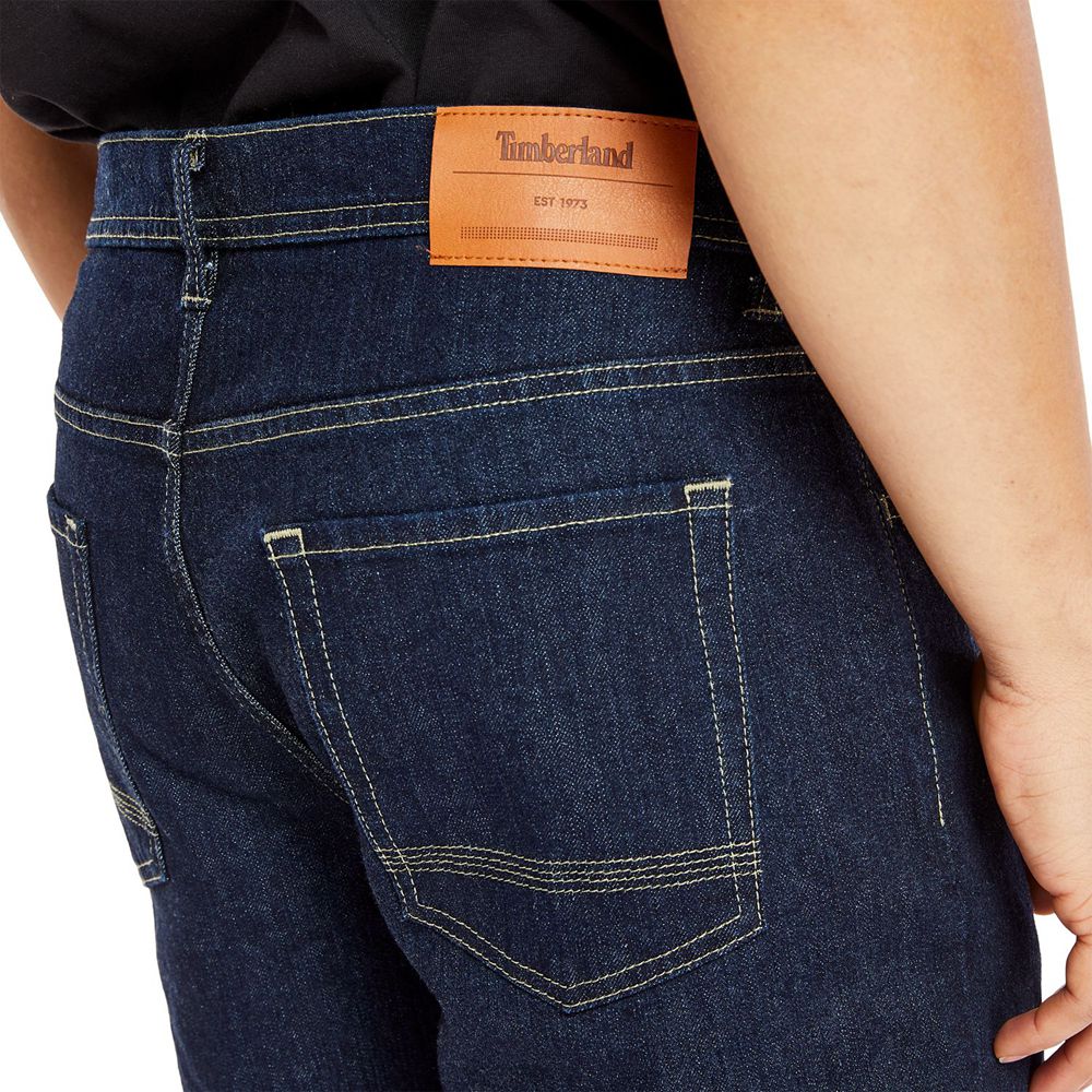 Pantalones Timberland Hombre Regular Fit Denim Jeans Azul Marino - Chile MYB-495832